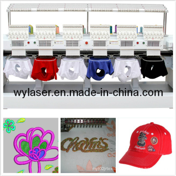 6 Heads Swf Embroidery Machine in Korea Computer Embroidery Machine